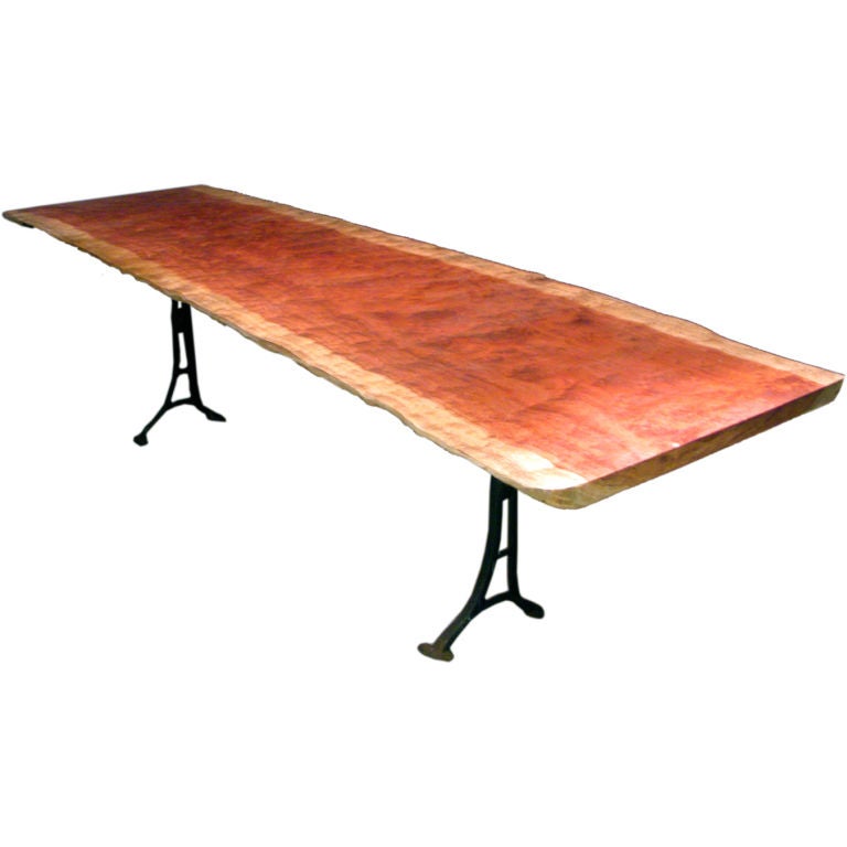 African Bubinga Industrial Table