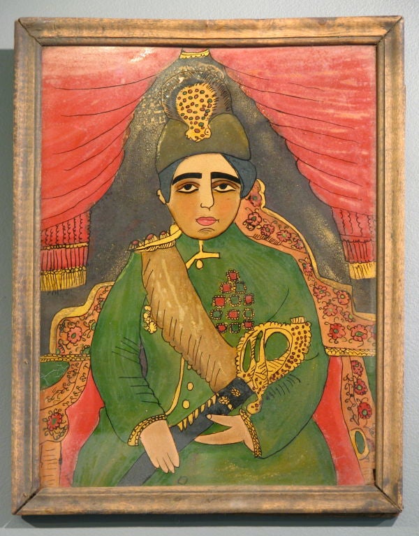 Collection of Religious Portraits Painted on Glass