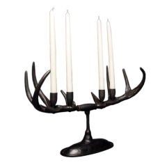 Hand Forged Antler Centerpiece Candelabra