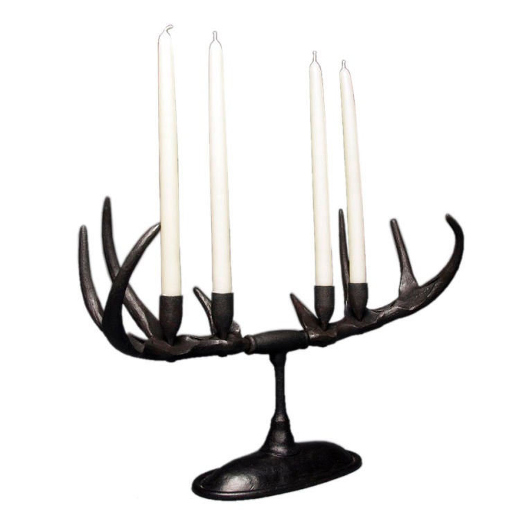 Hand Antler Centerpiece Candelabra at 1stdibs