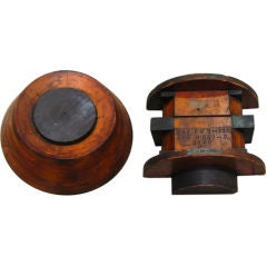 Pair of Wooden Foundry Patterns