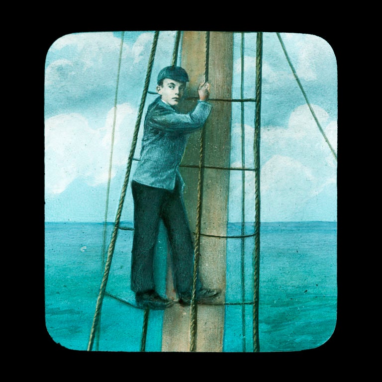 British Collection of Ten Stowaway Hand Painted Photographs For Sale