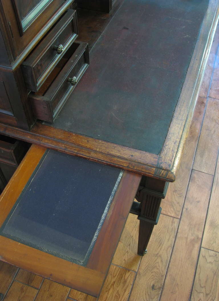 20th Century Unusual Walnut Plantation Writing Desk, Curiosity Cabinet For Sale