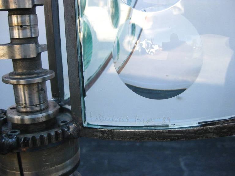 Mexican Feliciano Bejar Signed Monumental Sunburst Magiscope For Sale