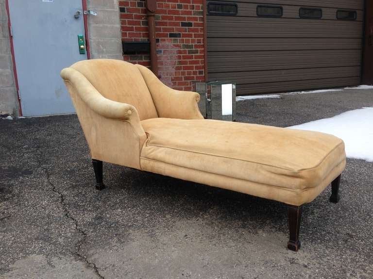 Hollywood Art Deco Stylish Chaise Longue at 1stdibs
