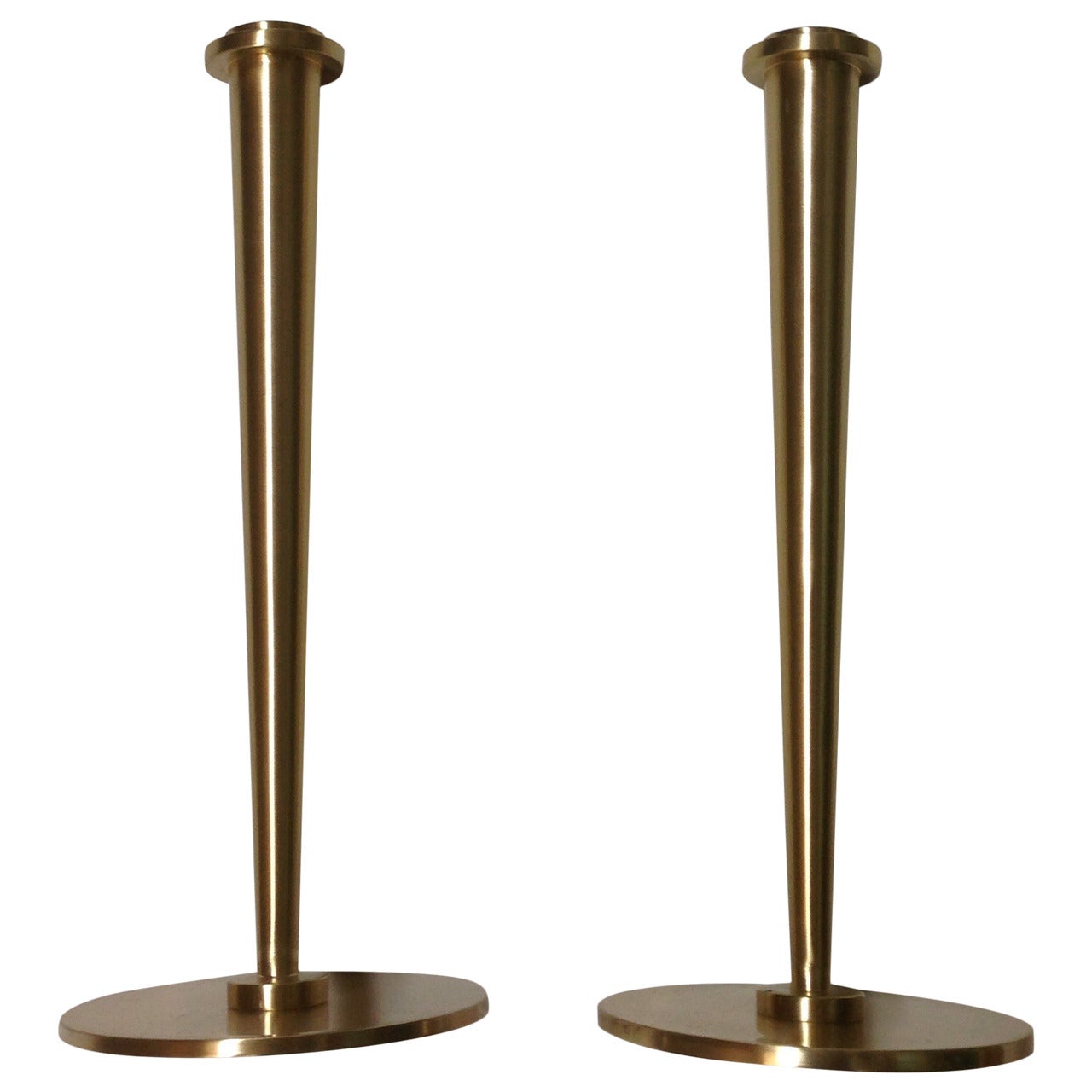 Pair of Candleholders in the Manner of Tommi Parzinger For Sale