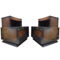Pair of Art Deco End Tables