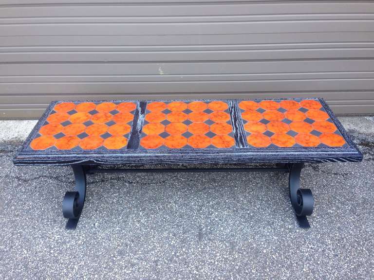 Mid-Century Modern Stunning Cocktail Table After Jean Royere For Sale