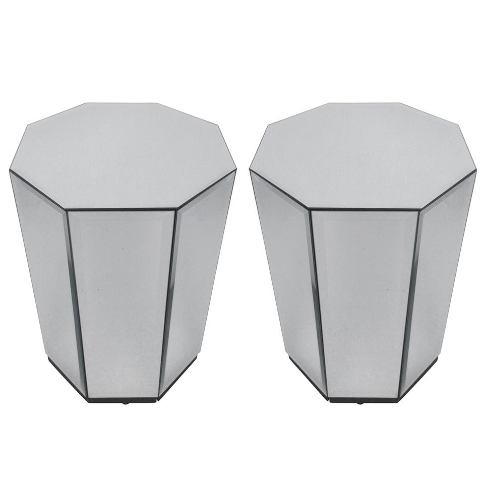 Pair of Petit Octagonal End Tables