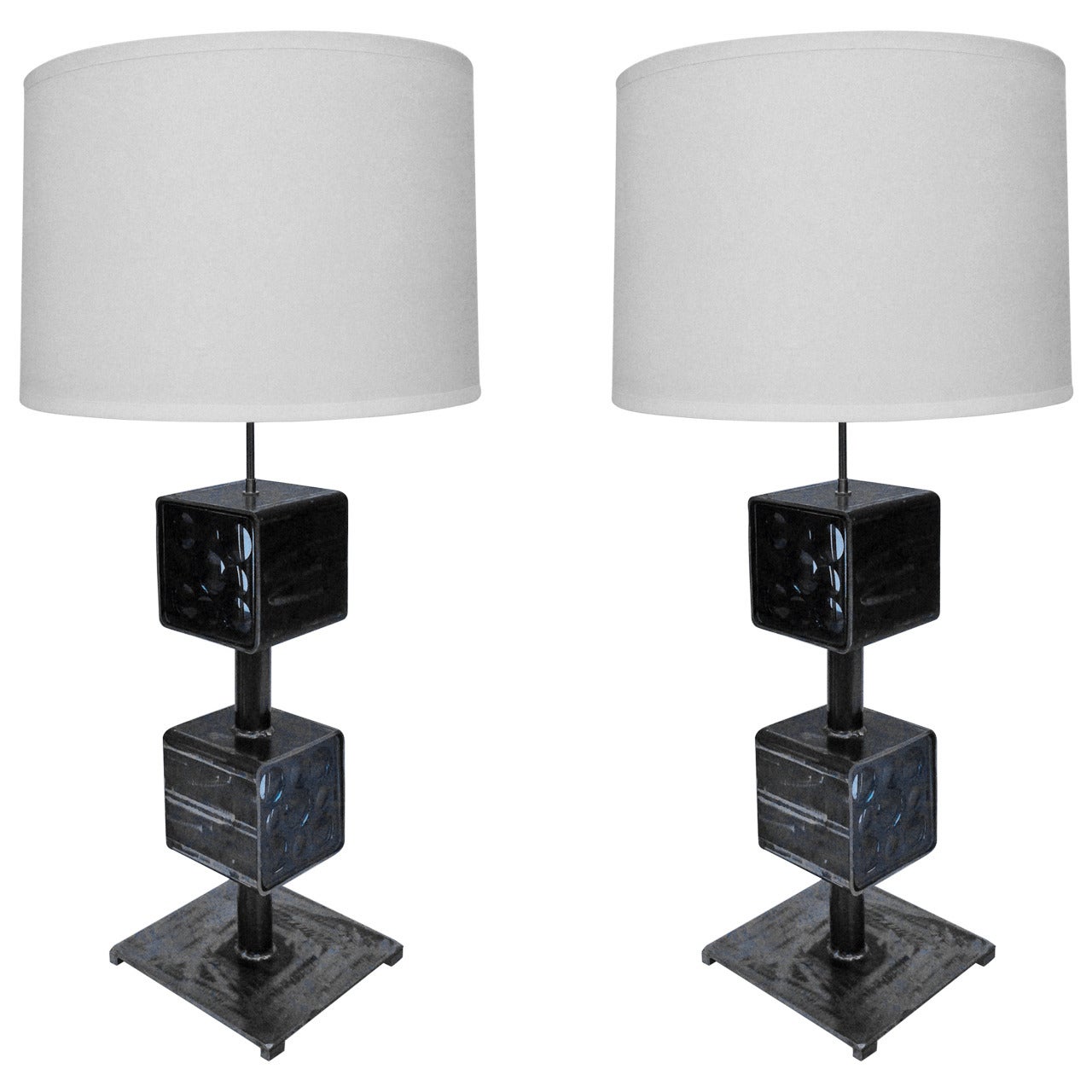 Pair of Feliciano Bejar Magiscope Table Lamps For Sale
