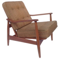 Adjustable Reclining Chair in the style of Finn Juhl