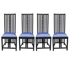 Four Charles Rennie Mackintosh Chairs