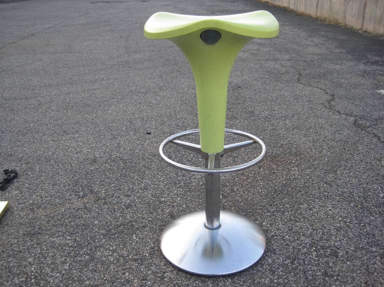 Set of Four Italian Adjustable Bar Stools