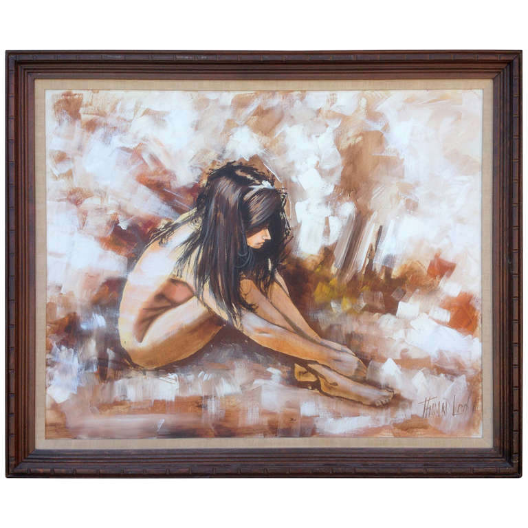 Large Semi Nude Painting For Sale