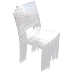 Set of 10 Lucite Chairs by Philippe Stark