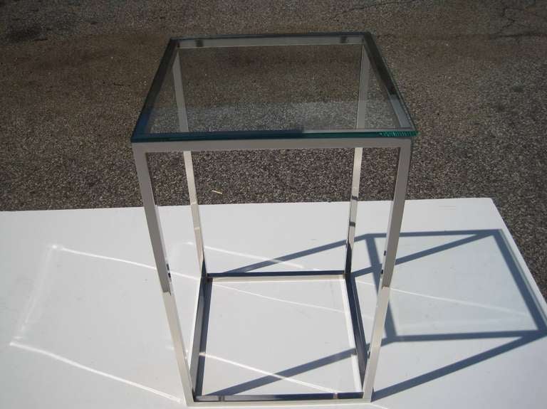 Mid-Century Modern Milo Baughman Pedestal Cocktail or End Table