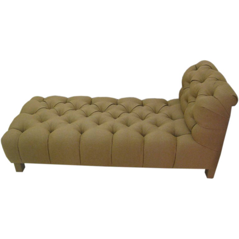 Tufted Modern Chaise Longue For Sale