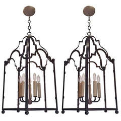 Pair of White House Lantern Chandeliers