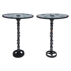 Feliciano Béjar Pair of Small Magiscope End Tables