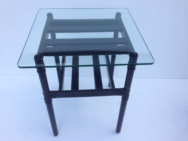 French Pair of Petit End Tables after Jacques Adnet