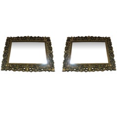 Pair of Gilt Rococo Regency Mirrors