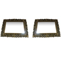 Pair of Gilt Rococo Regency Mirrors