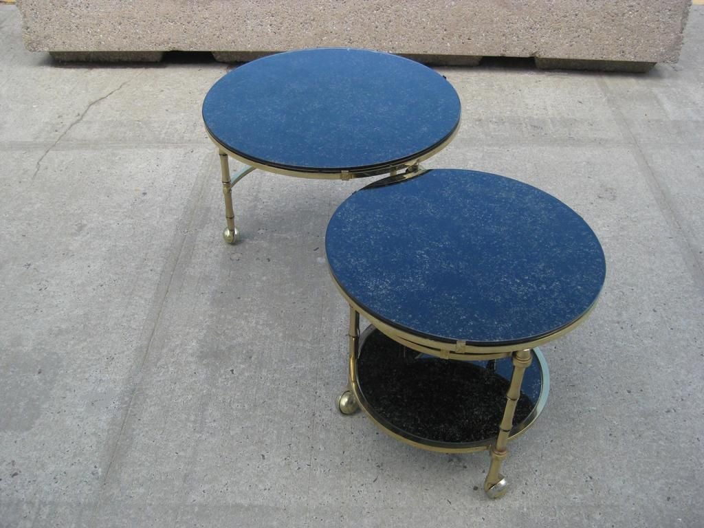 Mastercraft Style Three-Tier Nesting Cocktail or Occasional Table In Good Condition In Bronx, NY