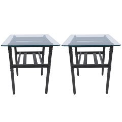 Pair of Petit End Tables after Jacques Adnet