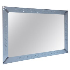 Vintage Rectangular Clean Line Shadow Box Mirror