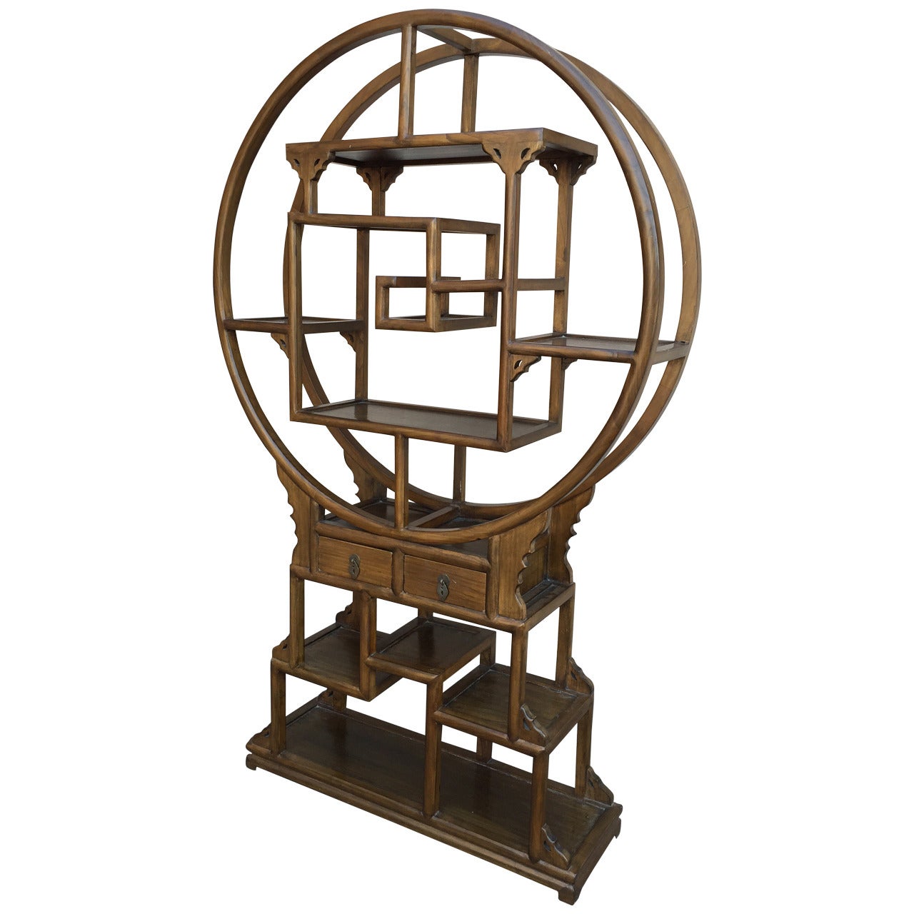 Round Etagere in the Manner of Michael Taylor