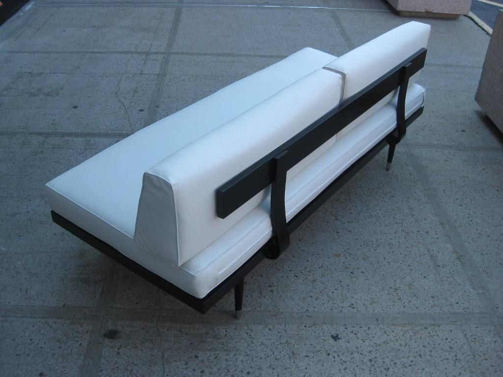 Ebonized Single Modern Day Bed / Sofas