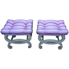 Pair of Gorgeous X-Benches 10