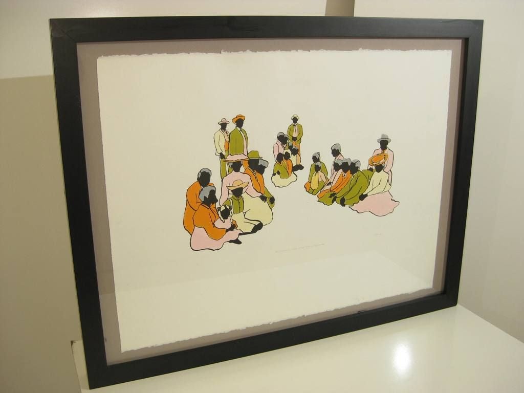 Large Spectacular Signed African American Art