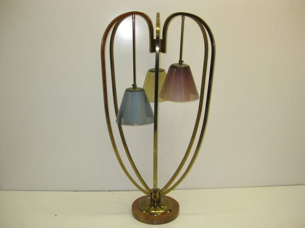 Single Monumental Mid-Century Table Lamp