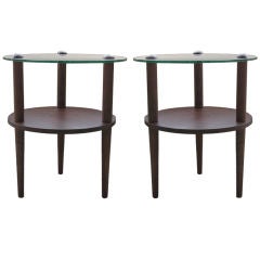 Pair of Bedside/End Tables In the Manner of Gilbert Rhode