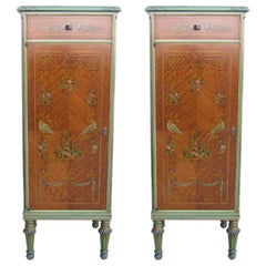 Pair of Hand Painted Jewelry Cabinets