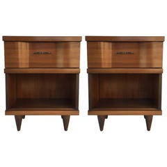 Pair of Serpentine End or Side Tables
