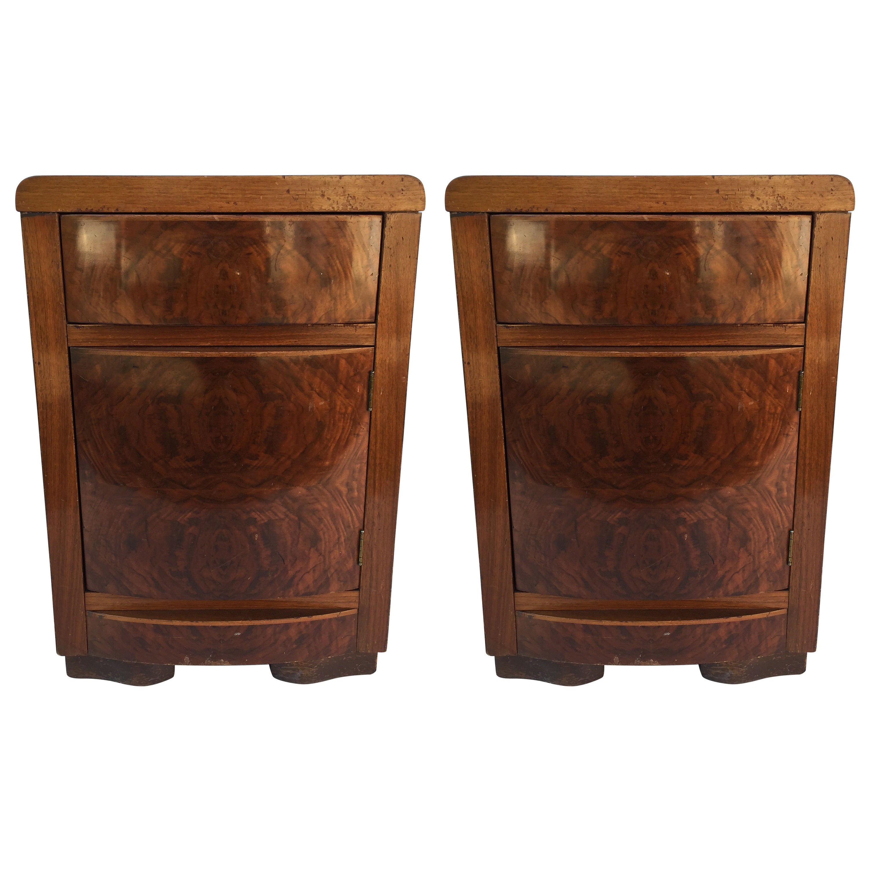 Pair of Art Deco End Tables