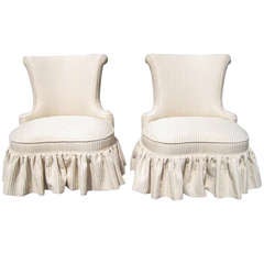 Pair of Hollywood Glamour Chairs