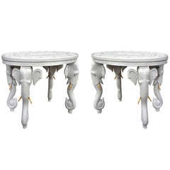 Pair of Elephant Side End Tables 5