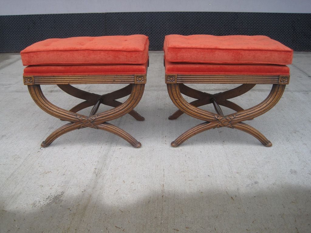 Pair of  X Benches