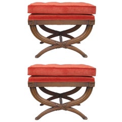 Pair of  X Benches