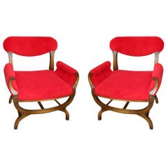 Pair of Red Bergères 8