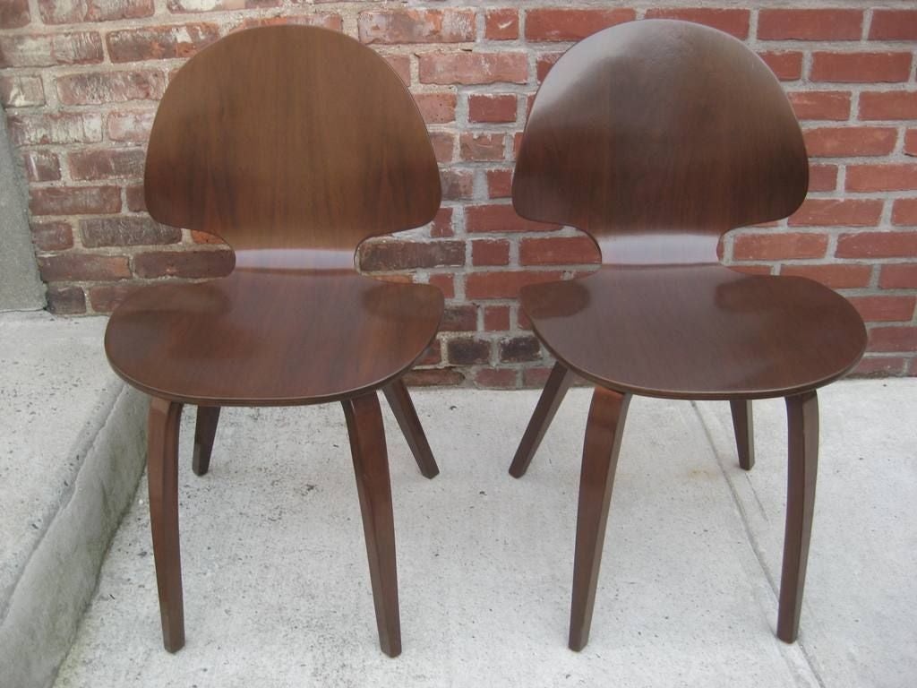 Pair of Mid Century Modern Chairs by Norman Cherner for Plycraft.