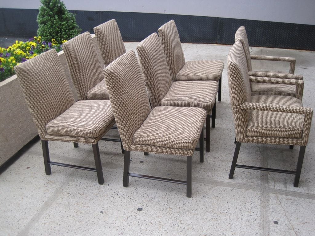 American Set of 7 Moderne Dining Chairs For Sale