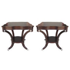 Pair of Imperial Wave End Tables