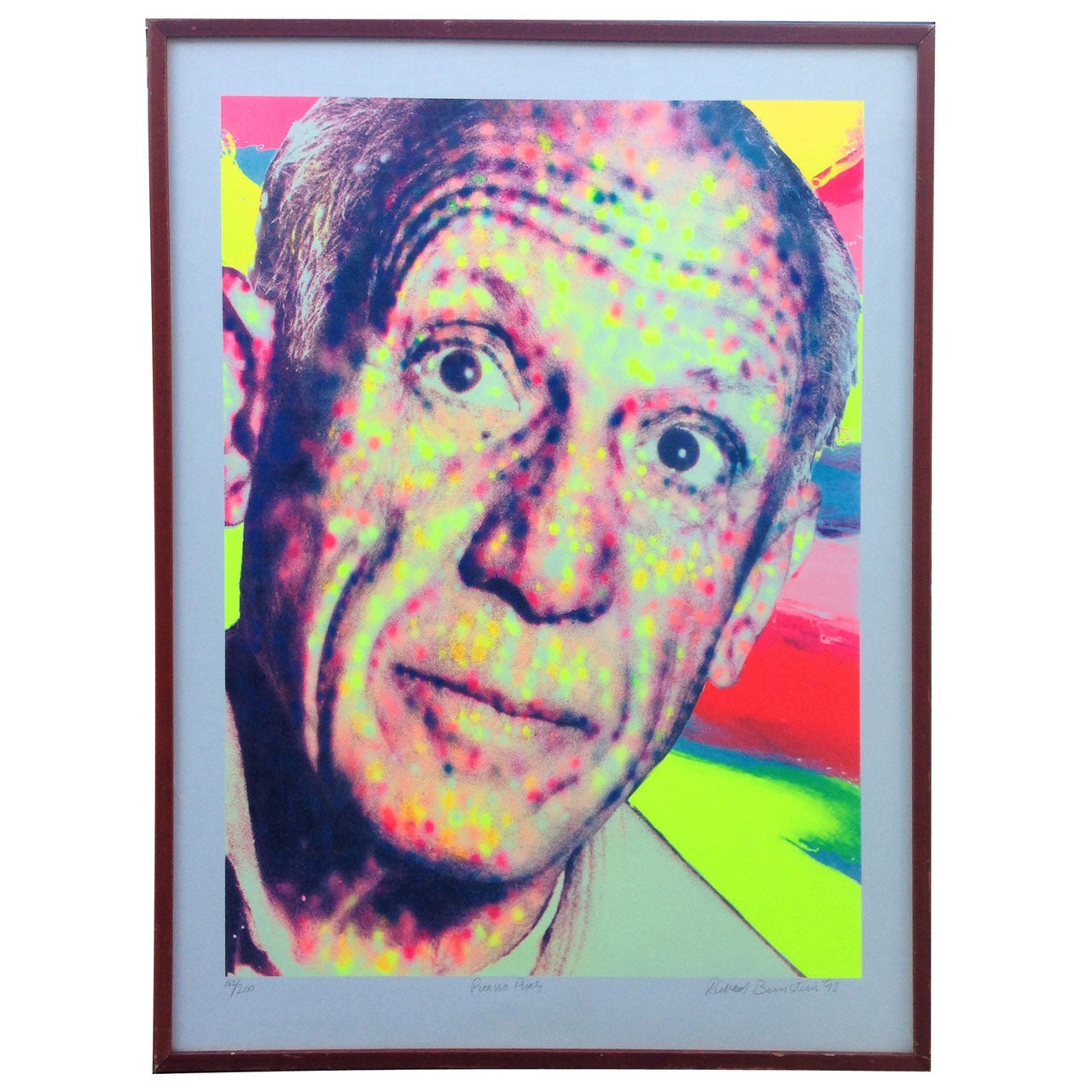 Picasso Monumental Serigraph by Richard Bernstein For Sale