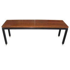 Harvey Probber Attributed Rolling Bench, Sofa Table