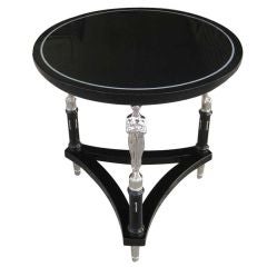 Black Neoclassical Center Table 9