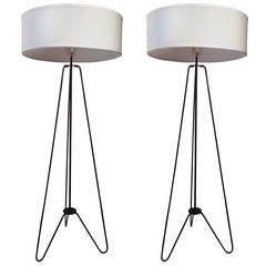 Pair of Floor Lamps after Jean Royere